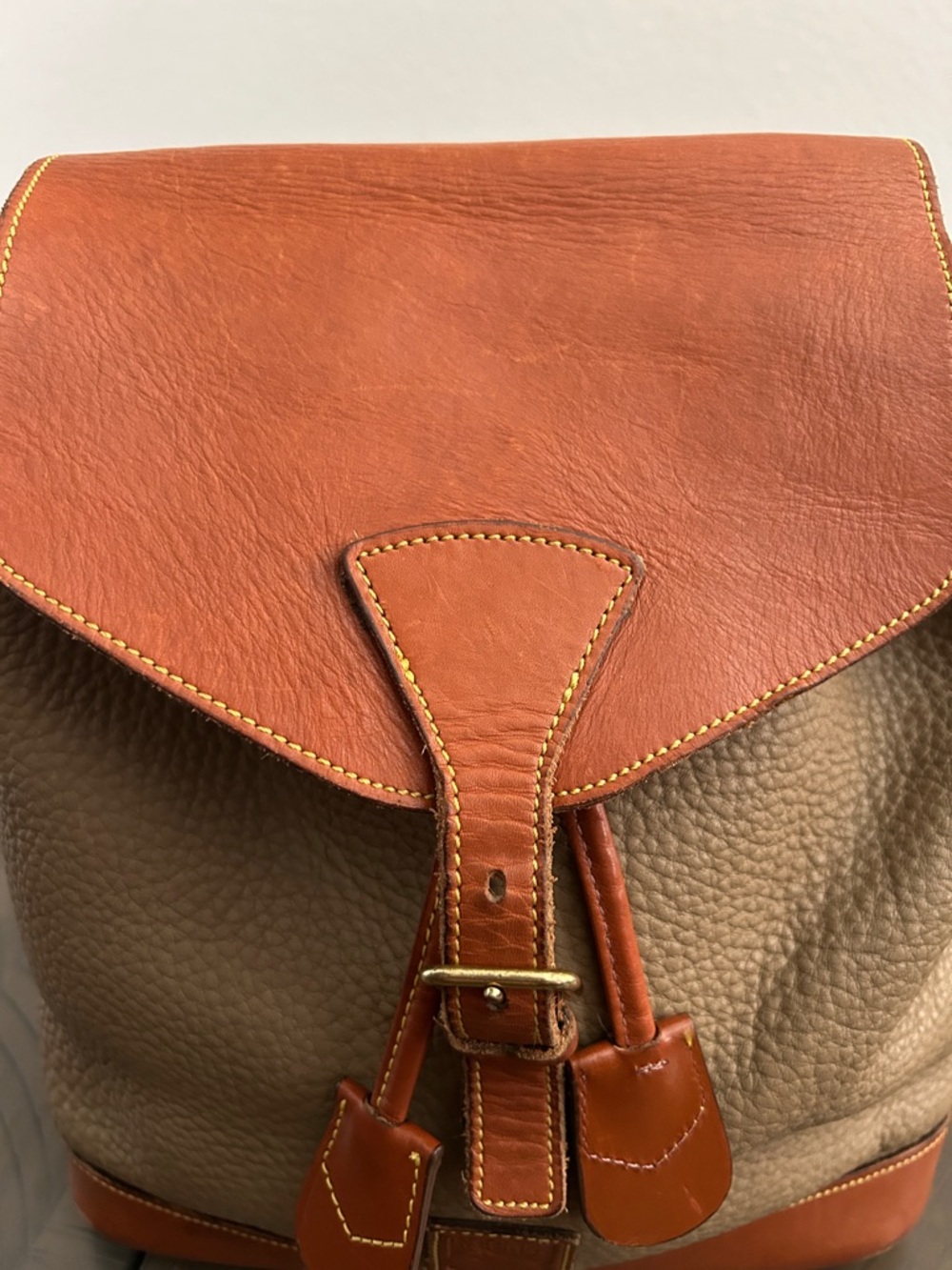 VINTAGE Dooney & Bourke All-Weather Leather classic backpack - Picture 5 of 13